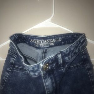 American Eagle jeans high rise skinny blue navy